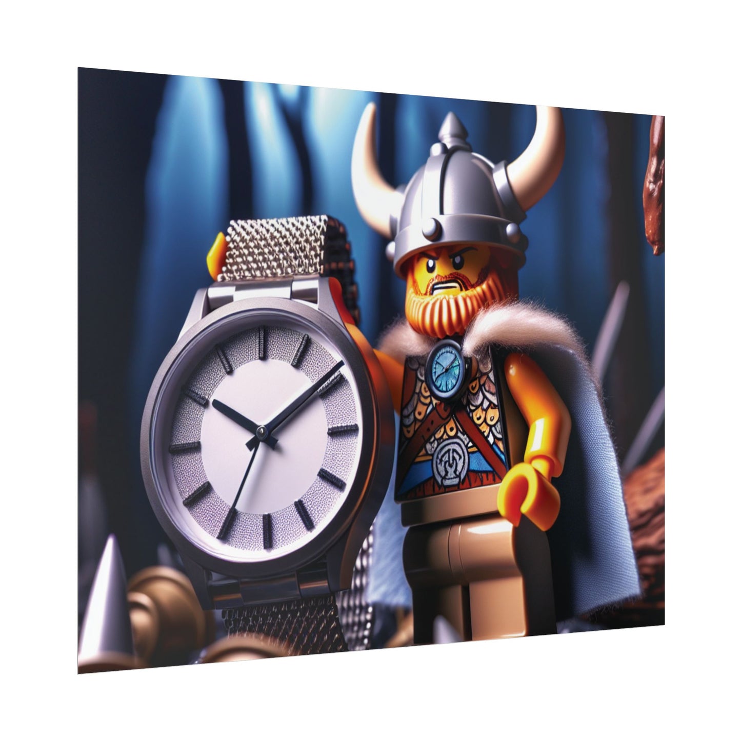 Poster Print - Viking with Watch Shield Design