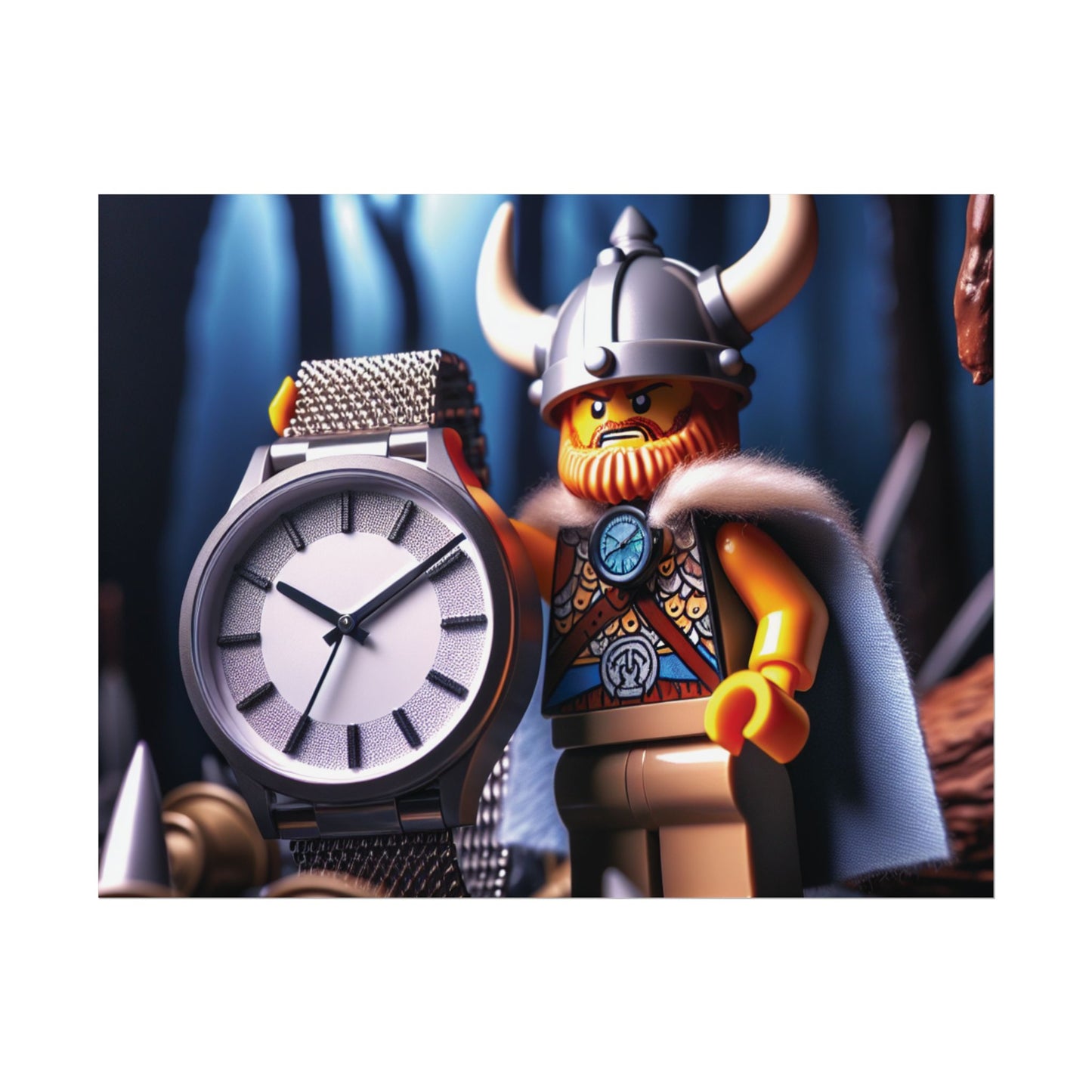 Poster Print - Viking with Watch Shield Design