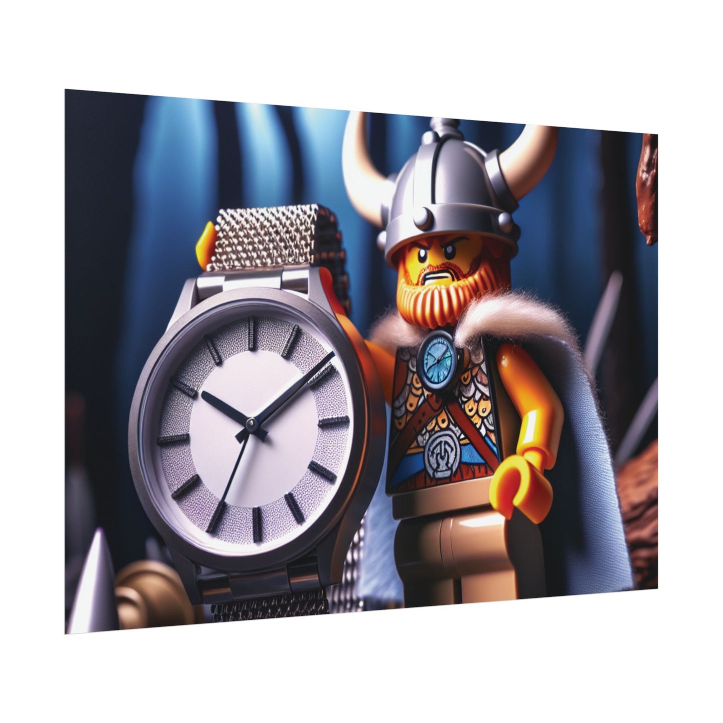 Poster Print - Viking with Watch Shield Design