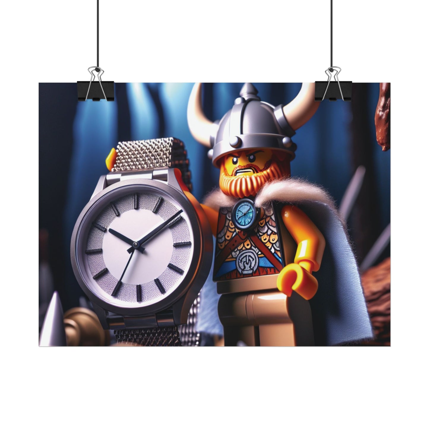 Poster Print - Viking with Watch Shield Design