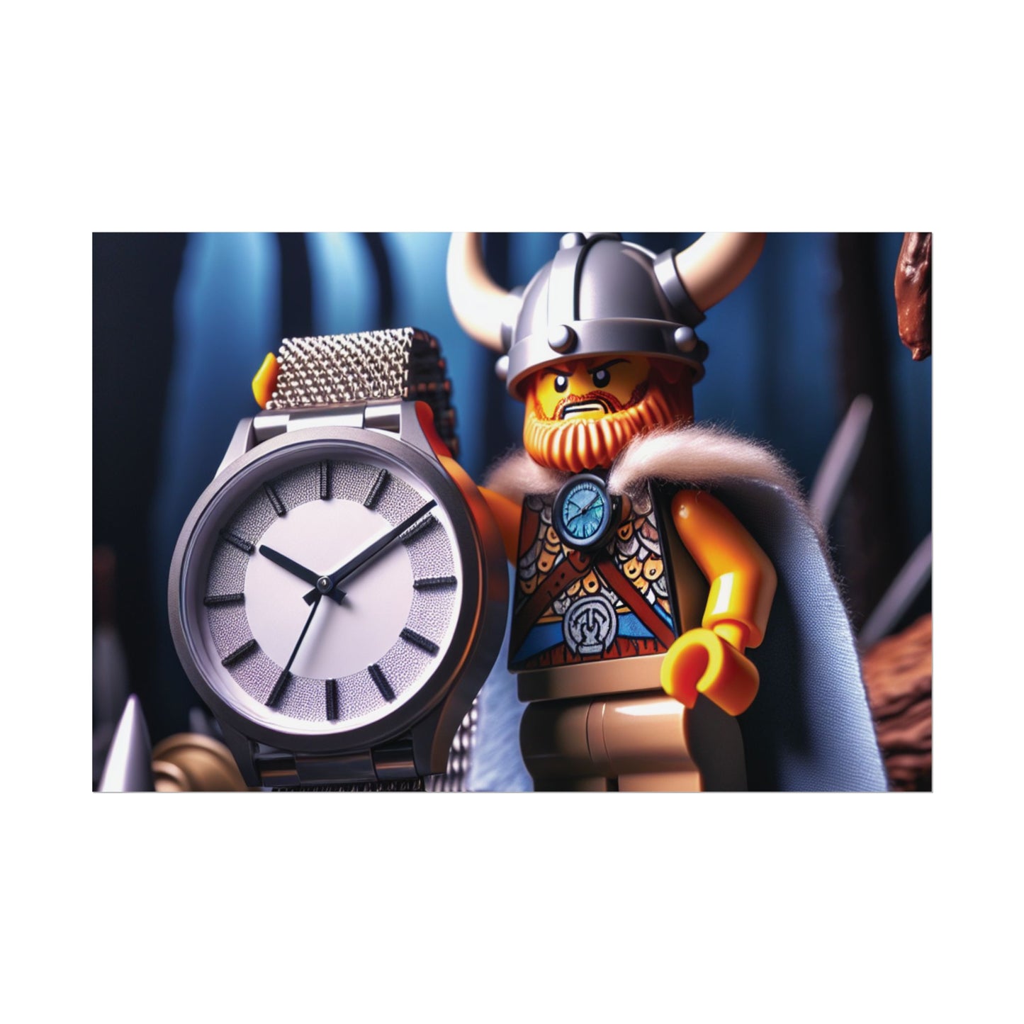 Poster Print - Viking with Watch Shield Design