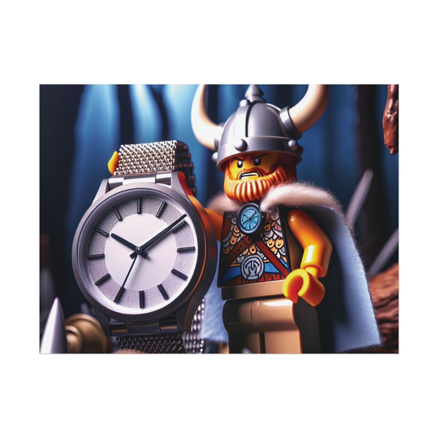 Poster Print - Viking with Watch Shield Design