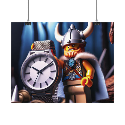 Poster Print - Viking with Watch Shield Design