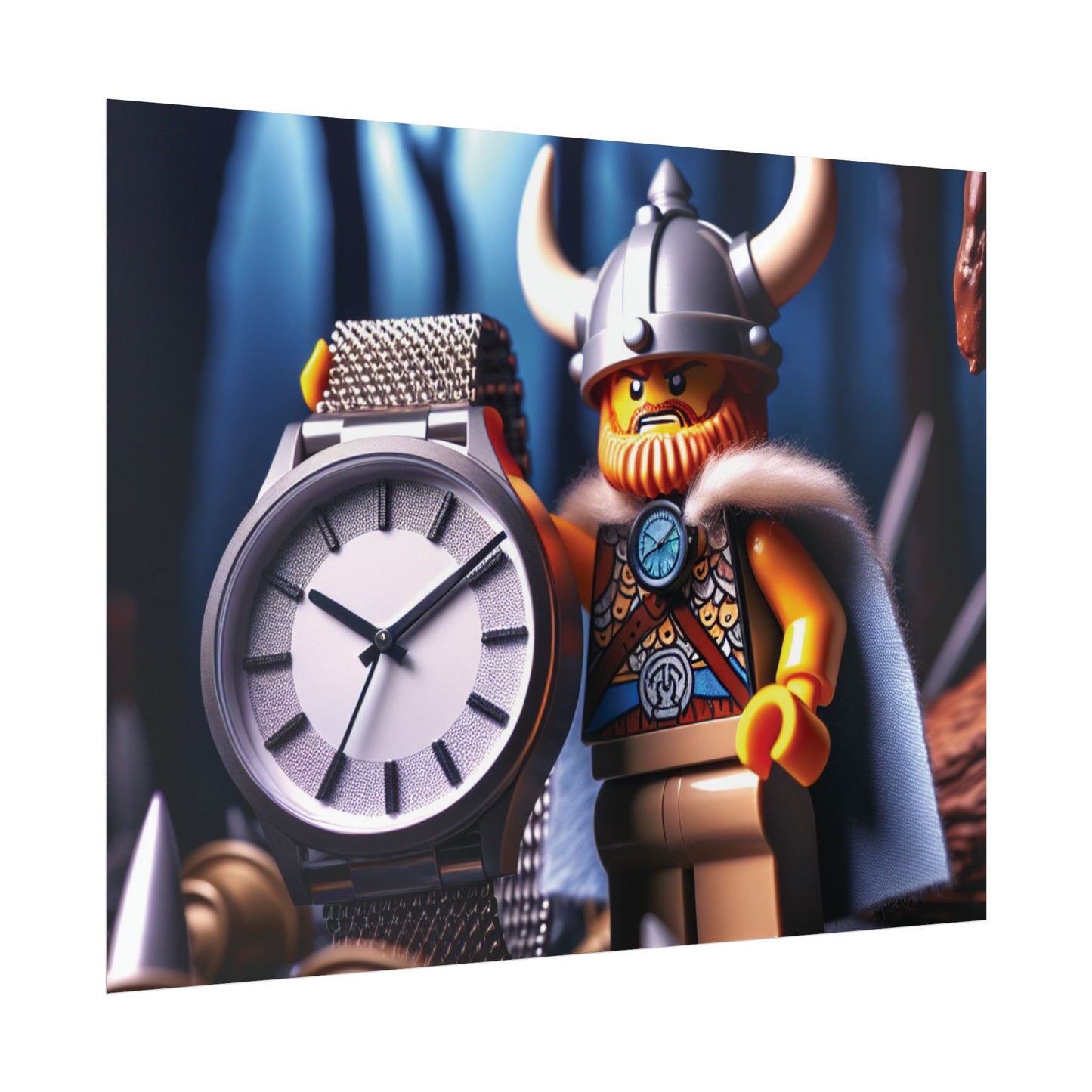 Poster Print - Viking with Watch Shield Design