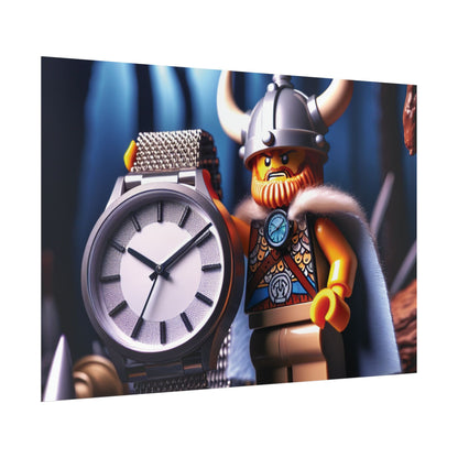 Poster Print - Viking with Watch Shield Design