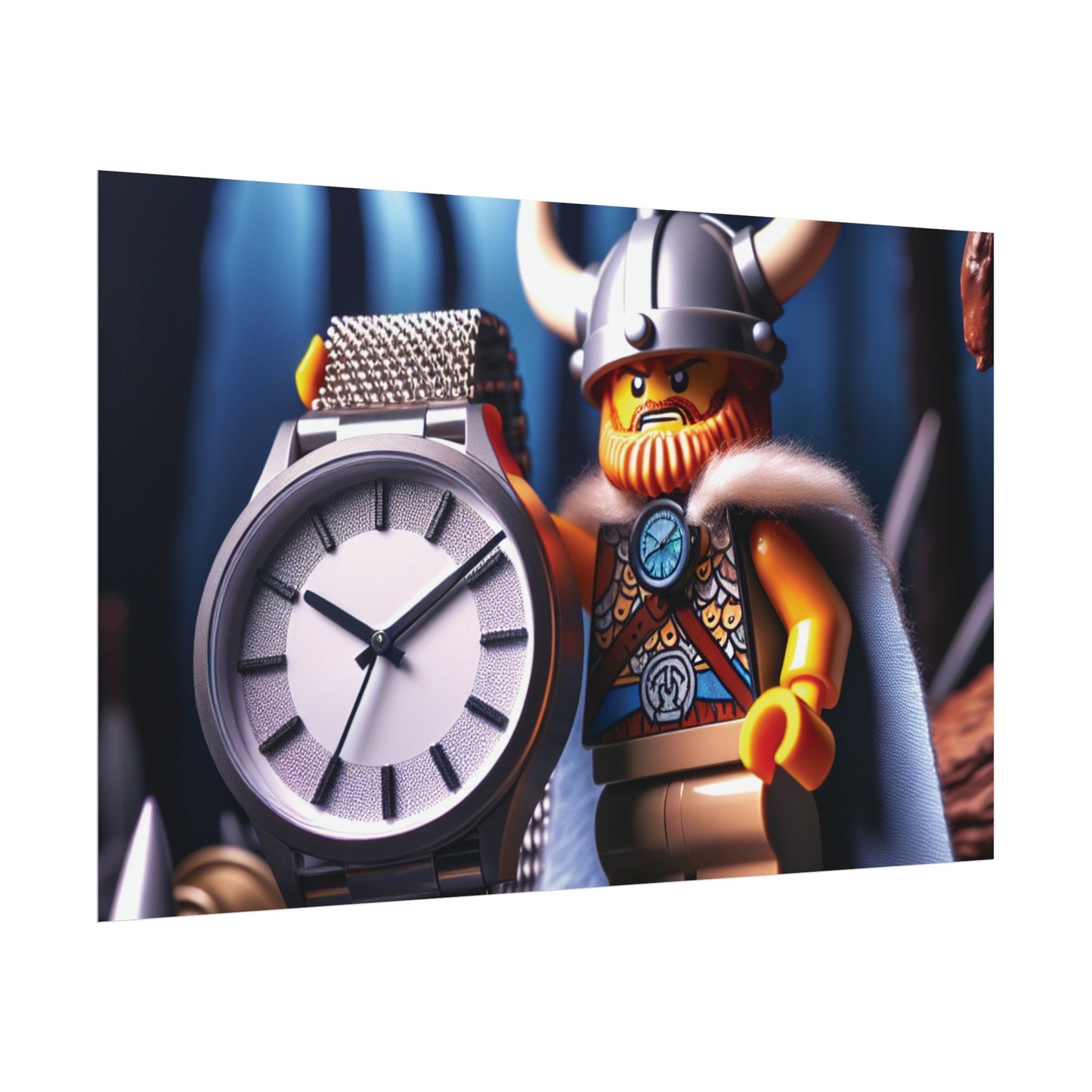 Poster Print - Viking with Watch Shield Design