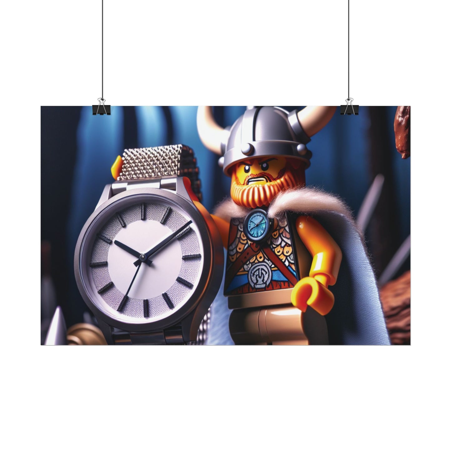 Poster Print - Viking with Watch Shield Design