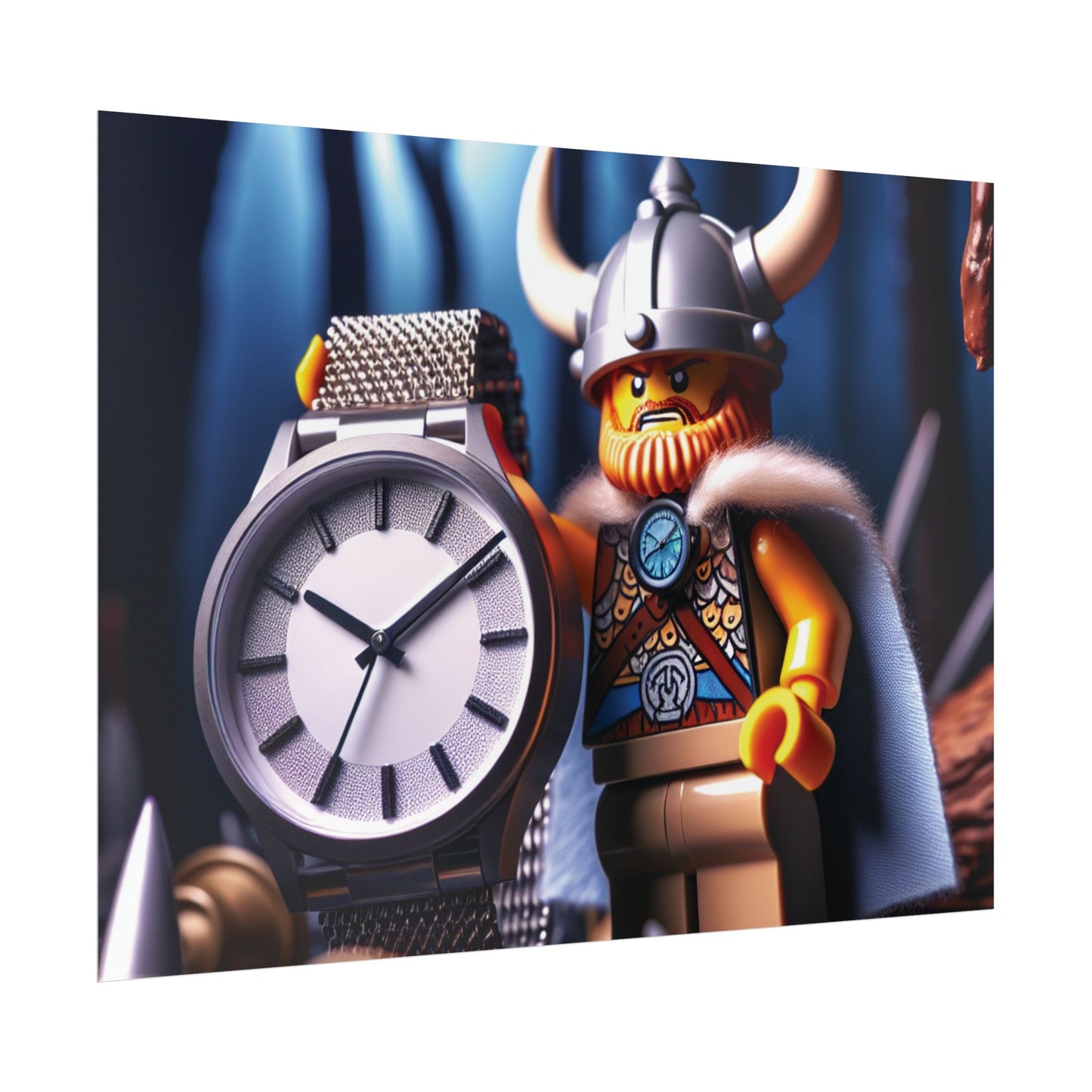 Poster Print - Viking with Watch Shield Design