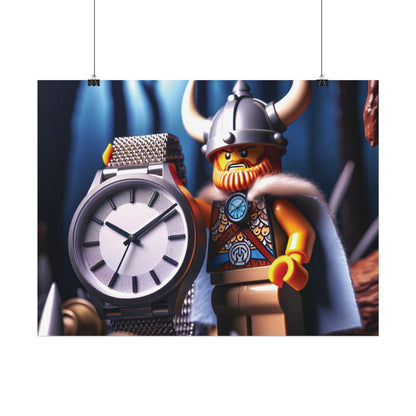 Poster Print - Viking with Watch Shield Design