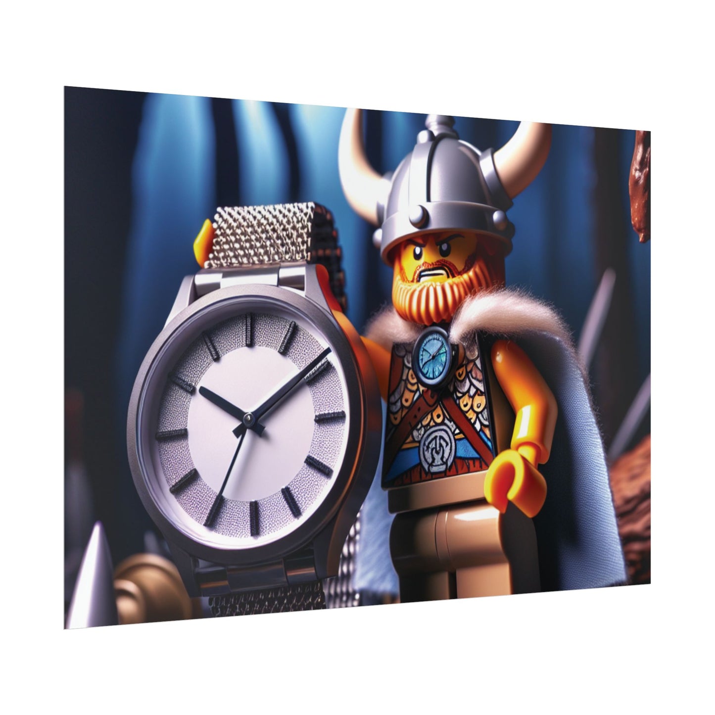 Poster Print - Viking with Watch Shield Design