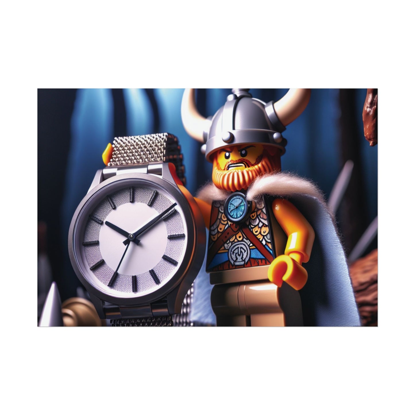 Poster Print - Viking with Watch Shield Design