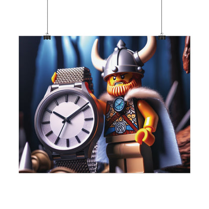 Poster Print - Viking with Watch Shield Design