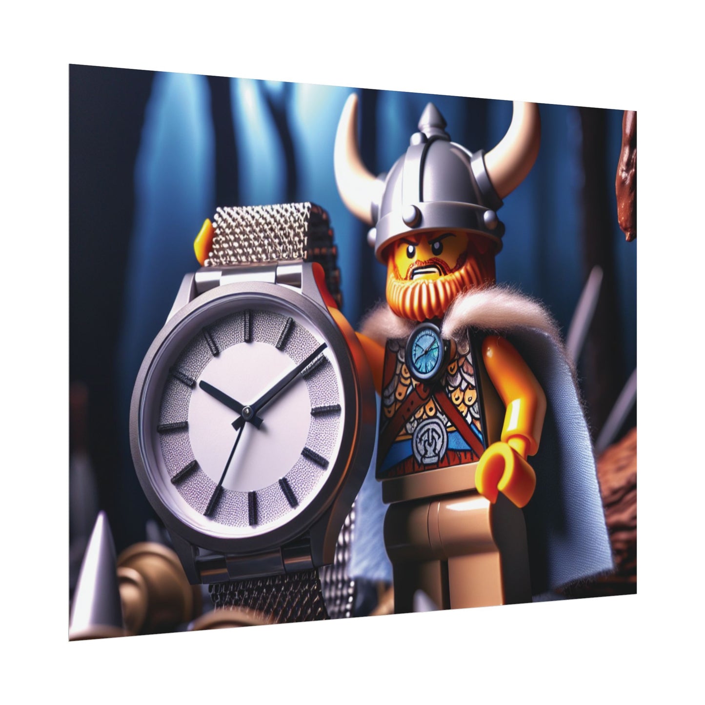 Poster Print - Viking with Watch Shield Design